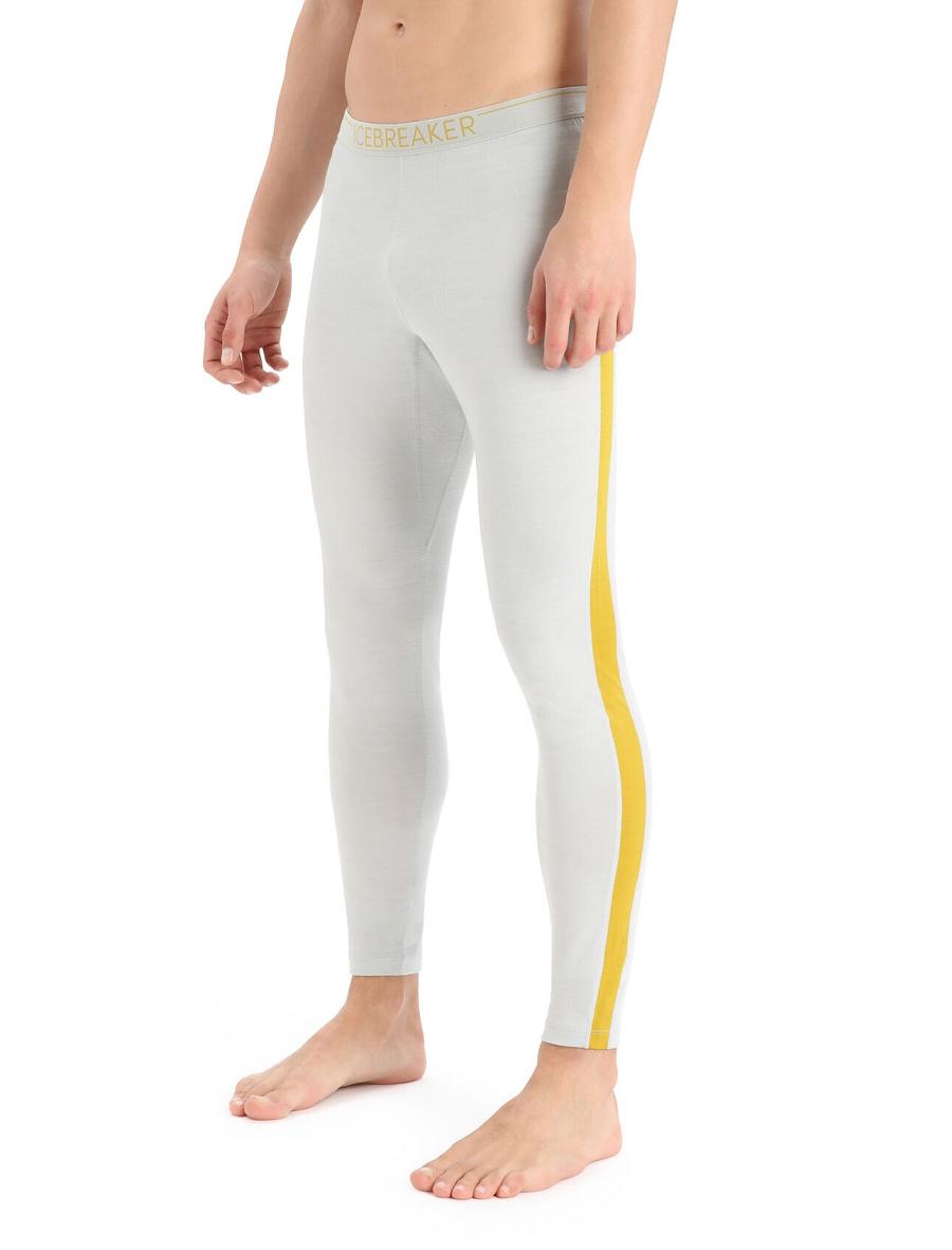 Icebreaker Merino 200 Sonebula Thermal Férfi Leggings Arany | HU 1127UZGT